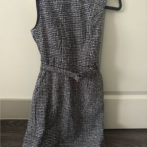 Banana Republic Elegant Black and White Tweed Dress Size 2P